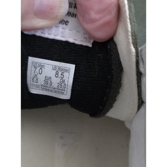 Unisex Moss Green Canvas/Suede Lace Up VANS 751505 Off The Wall US M 7 W 8.5 SB1 - Picture 9 of 13